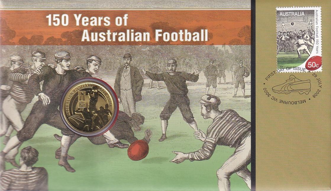 2008 Perth Mint PNC - 150 Years of Australian Football - Loose Change Coins