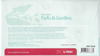 2009 Prestige FDC - Australian Parks and Gardens - Loose Change Coins