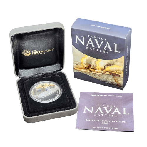 2010-2011 Perth Mint  - Famous Naval Battles - Set of Five Proof 1oz Silver $1 Coins - Loose Change Coins