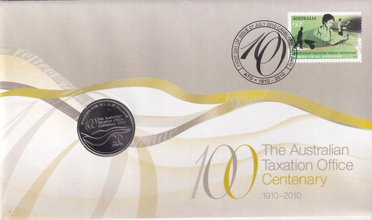 2010 PNC - Centenary of the Australian Taxation Office - Number 04664/15,000. - Loose Change Coins
