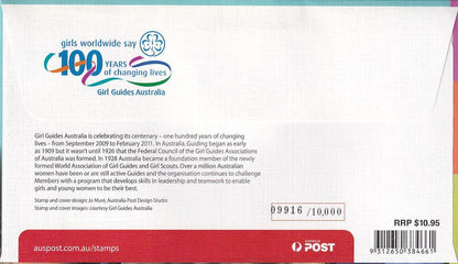 2010 Prestige FDC - Centenary of Girl Guides - Loose Change Coins