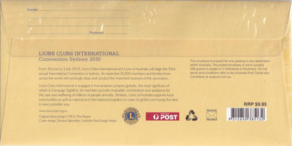 2010 Prestige FDC - Lions Club International - Loose Change Coins