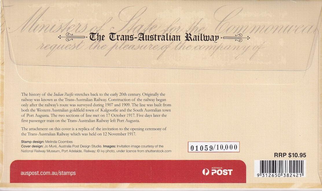 2010 Prestige FDC - The Trans-Australian Railway - Loose Change Coins