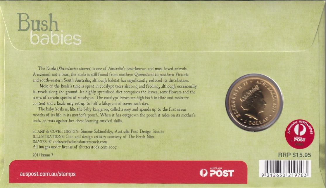 2011 Perth Mint PNC - Bush Babies - KOALA - Loose Change Coins