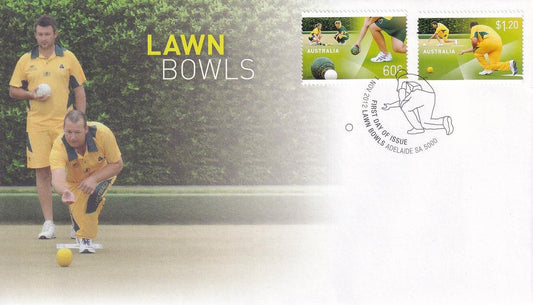 2012 Australian First Day Cover - Lawn Bowls in Australia - Bowls FDC (2) - Loose Change Coins