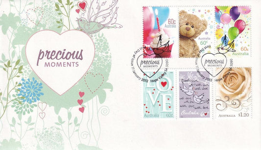 2012 Australian First Day Cover - Precious Moments Gummed FDC (6) - Loose Change Coins