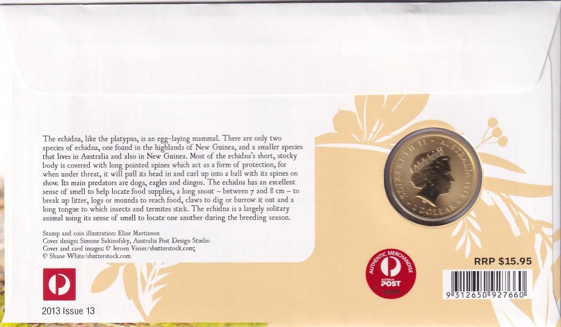 2013 Perth Mint PNC - Bush Babies II - ECHIDNA - Loose Change Coins