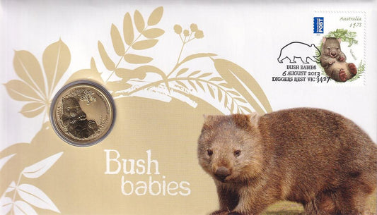 2013 Perth Mint PNC - Bush Babies II - WOMBAT - Loose Change Coins