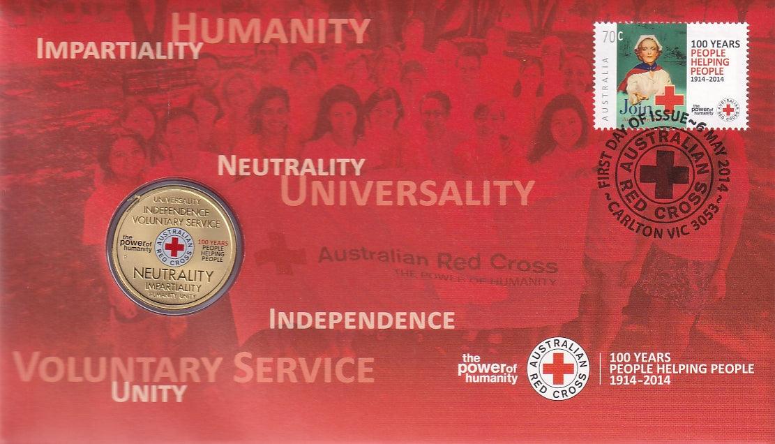 2014 Perth Mint PNC - Australian Red Cross 100th Anniversary - Loose Change Coins