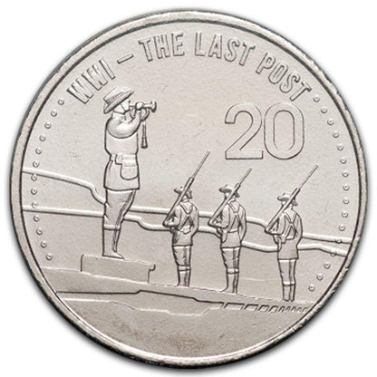 2015 ANZACS Remembered  - The Last Post - Loose Change Coins