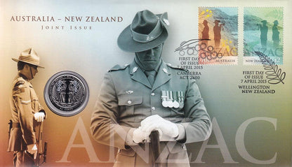 2015 Perth Mint PNC - ANZAC Australia and N.Z. Joint Issue - Loose Change Coins