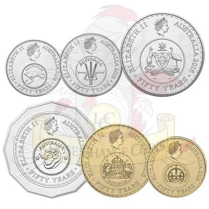 2016 Australian 50th Anniversary of Decimal Currency  - UNCIRCULATED from Royal Australian Mint Rolls - Loose Change Coins
