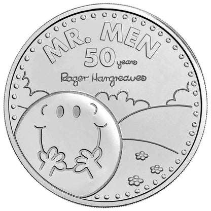 2021 Royal Mint - 50th Anniversary of Mr. Men - Mr. Happy - £5 Brilliant Uncirculated Coin - Loose Change Coins