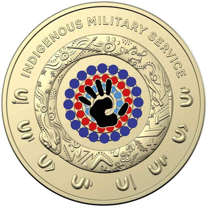 2021 Australian Two Dollar Coin - Indigenous Military Service - Uncirculated from Mint Roll - Loose Change Coins