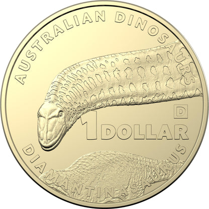 2022 Australia Post -  Australian Dinosaurs - $1 Uncirculated Privy Mark Four-Coin Collection - Loose Change Coins