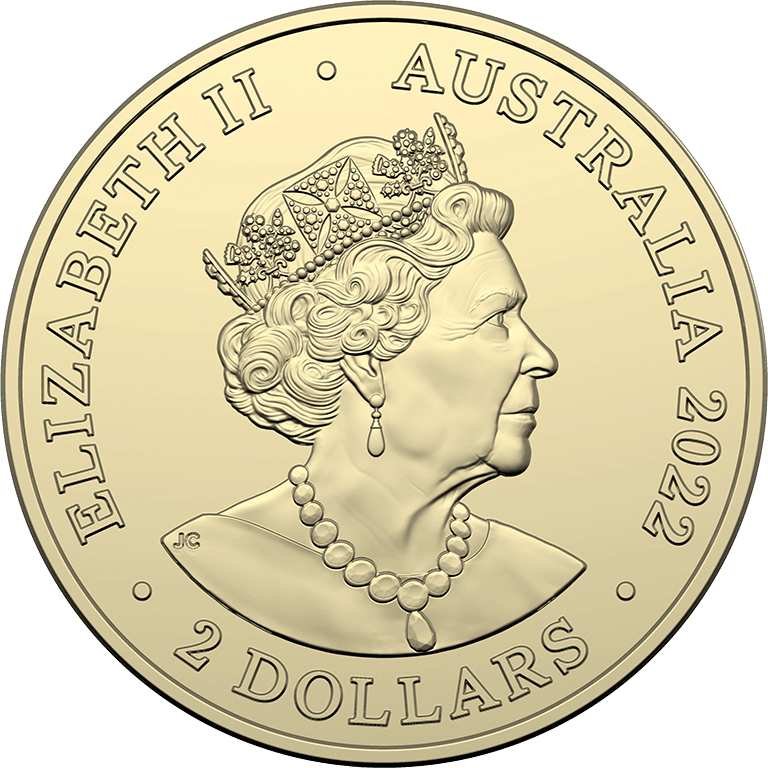 2022 Australian $2 Coin - 75th Anniversary of Peacekeeping - Uncirculated from Mint Roll - Loose Change Coins
