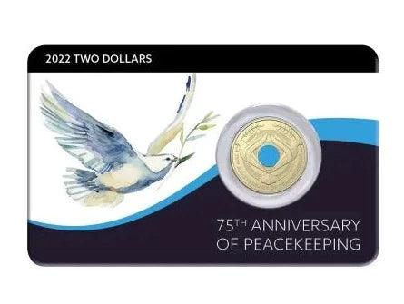 Peacekeeping 75th Anniversary 2022 $2 Al-Br Coin Pack - Loose Change Coins