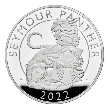 Royal Tudor Beasts 2022 £2 Seymour Panther 1oz Silver Proof Coin - Loose Change Coins