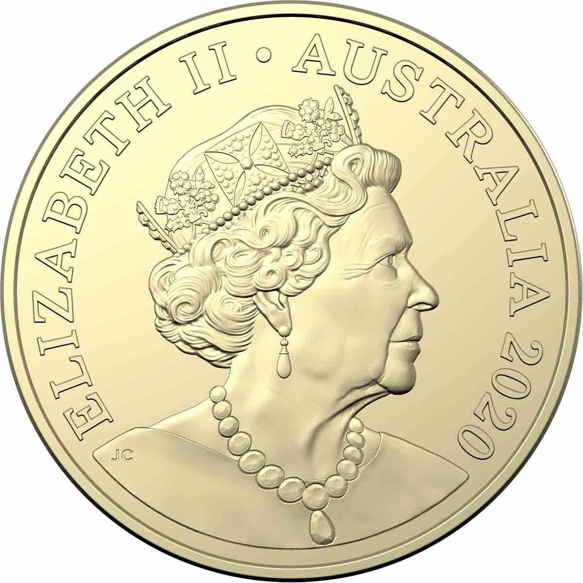 2020 Australian $1 Coin - World Money Fair - Currywurst Privy Mark - Loose Change Coins