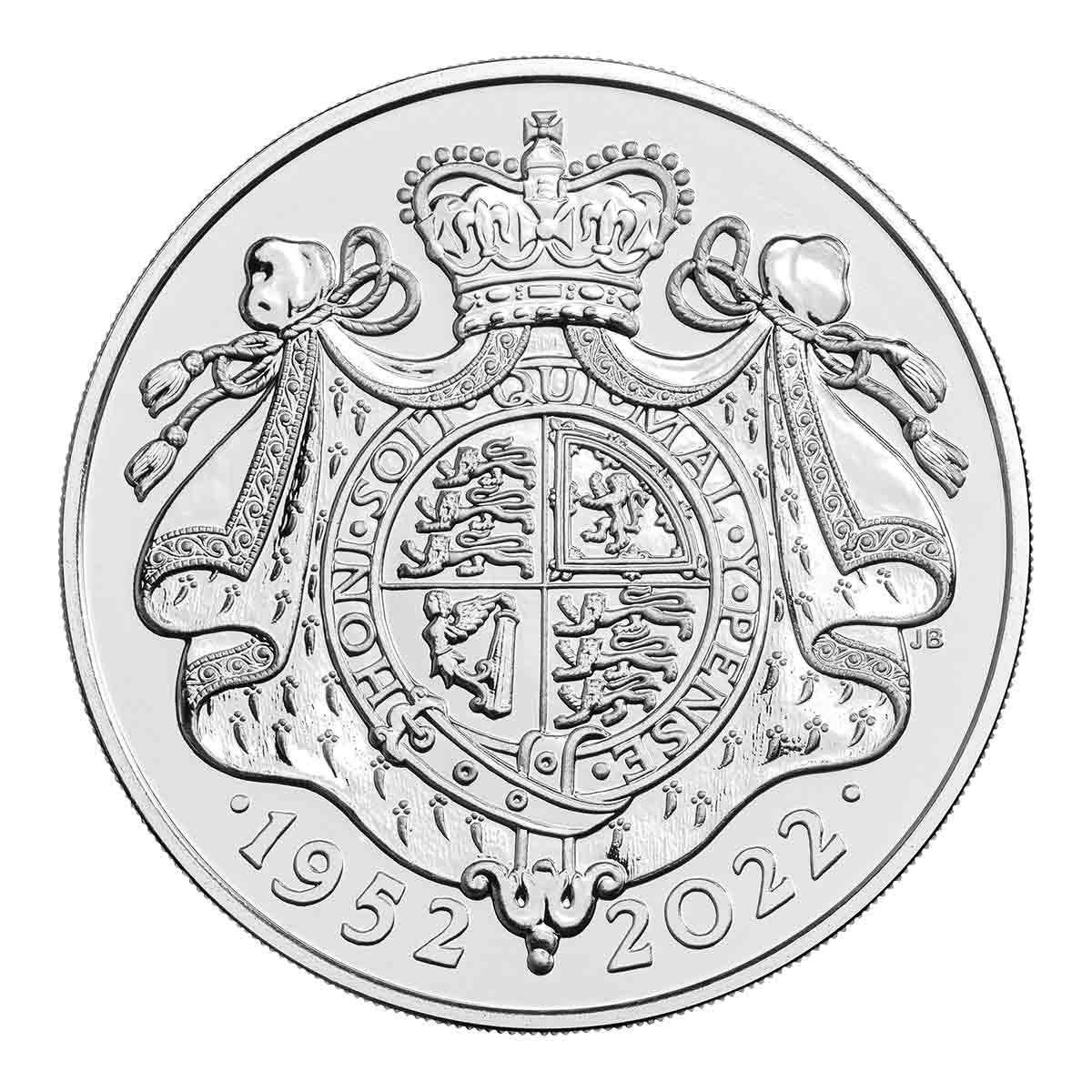 Queen Elizabeth II's Platinum Jubilee 2022 £5 Cupro-Nickel Brilliant Uncirculated Coin - Loose Change Coins
