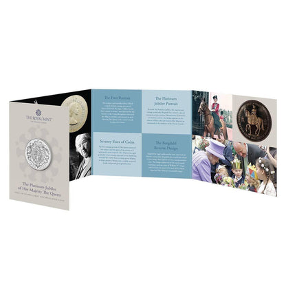 Queen Elizabeth II's Platinum Jubilee 2022 £5 Cupro-Nickel Brilliant Uncirculated Coin - Loose Change Coins