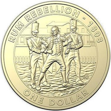2019 Australian $1 Dollar Coin Set - MUTINY AND REBELLION SET OF 3 UNCIRCULATED CARDED COINS - Loose Change Coins