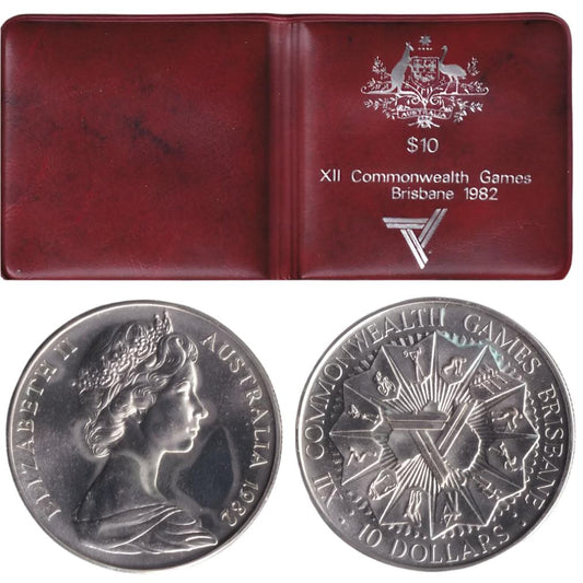 1982 $10 Coin - Commonwealth Games XII - Silver Uncirculated Release