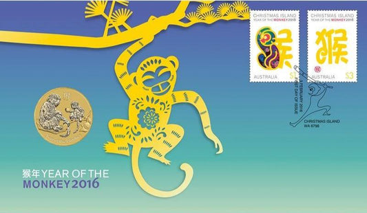 2016 Perth Mint PNC - Year of the Monkey - Loose Change Coins