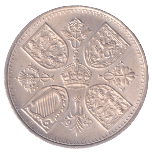 1953 United Kingdom - Elizabeth II Coronation Commemorative Crown/25 pence - Uncirculated - Loose Change Coins