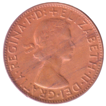 1961 Australian Penny - Extremely Fine/About Uncirculated - relatively common for period - Loose Change Coins
