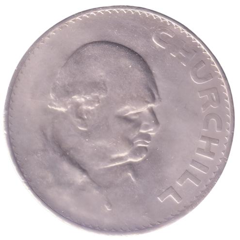 1965 United Kingdom - Death of Sir Winston Churchill Commemorative Crown/25 pence - Uncirculated - Loose Change Coins