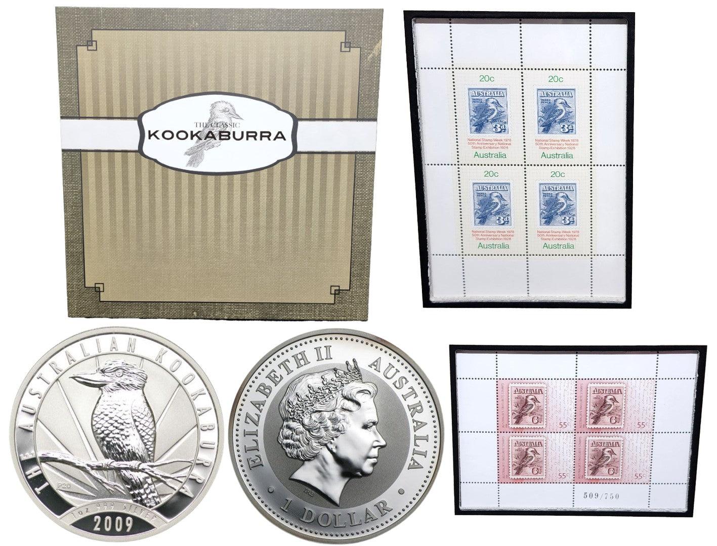 2009 Australia Post Impressions - Classic Kookaburra Presentation Folder - Loose Change Coins