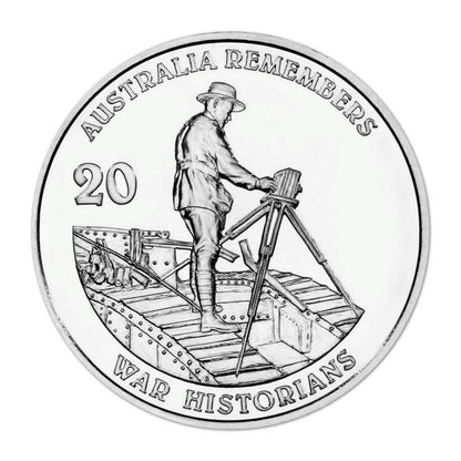 2011 Australian Twenty Cent Coin - Australia Remembers - War Historians - Environmental Marks to Coin - Loose Change Coins
