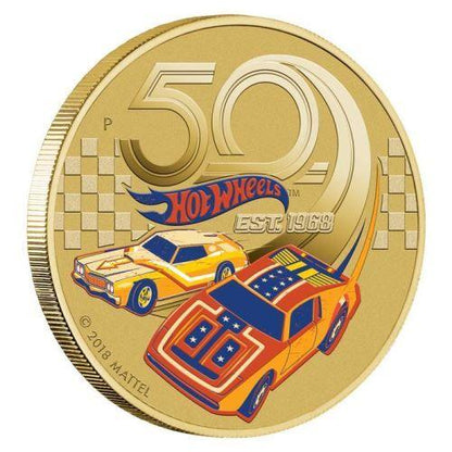 2018 Perth Mint PNC - Hot Wheels 50 Years - Loose Change Coins