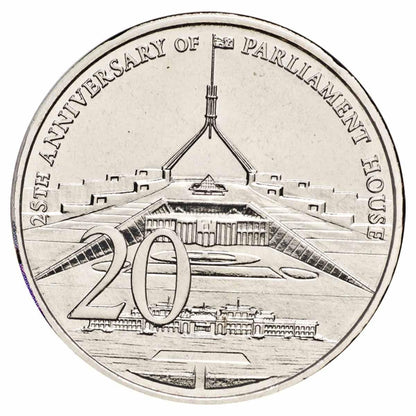 2013 Stamp and Coin Cover - 25th Anniversary of Parliament House - Loose Change Coins