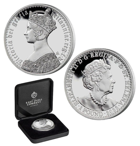 Gothic Crown Portrait 2022 £1 1oz Silver Proof Coin - Loose Change Coins