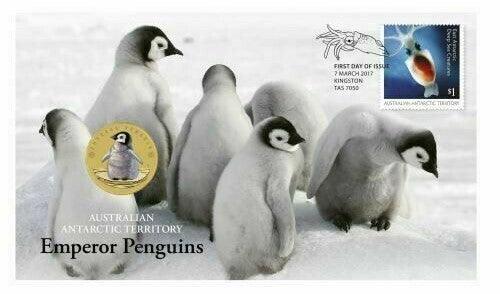 2017 Perth Mint PNC - Australian Antarctic Territories - Emperor Penguin - Loose Change Coins